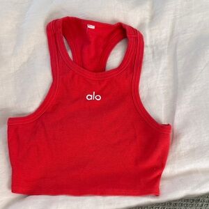 ALO Yoga Red Crop Top